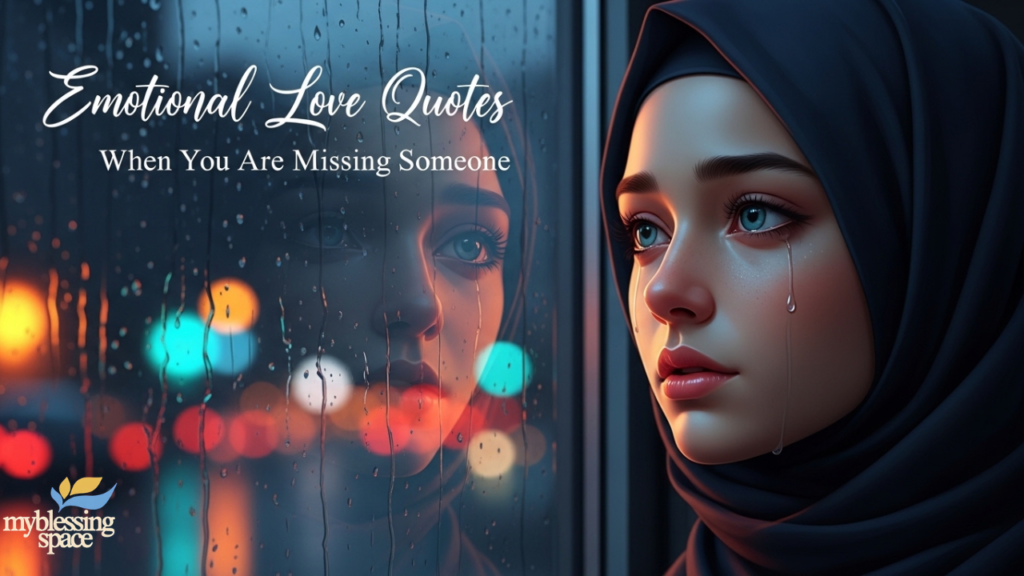 I miss you message for her