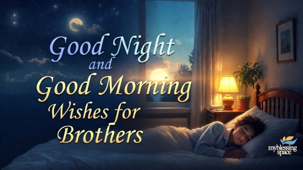 Good Night and Good Morning Wishes for Brothers