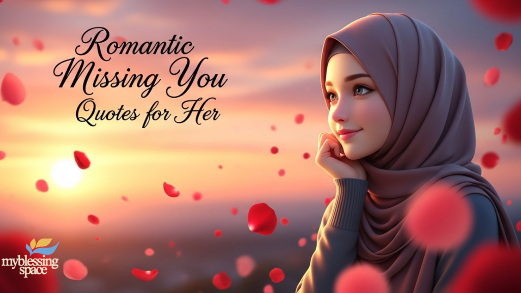 I miss you message for her