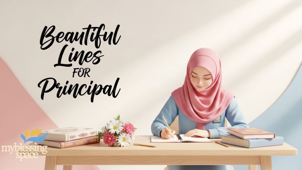 appreciation lines for the principal