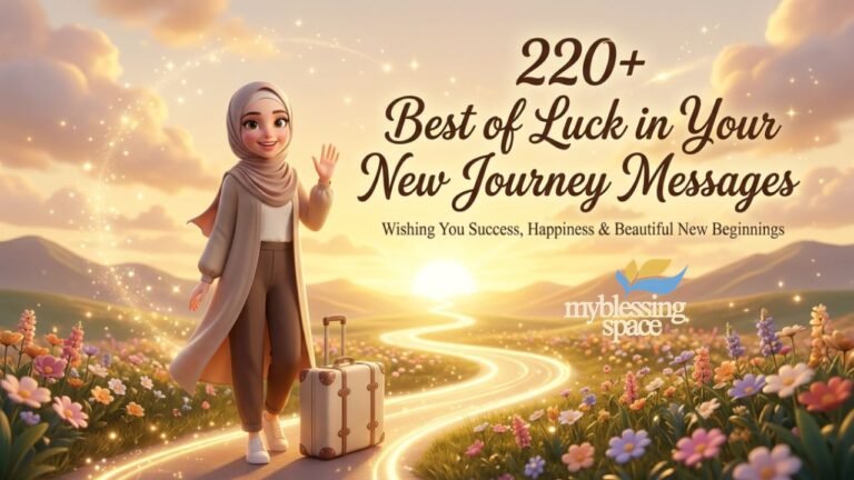 Best of Luck in Your New Journey Messages