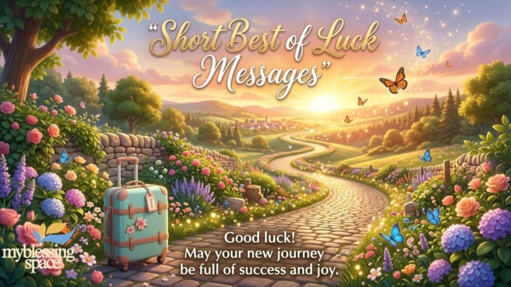 Best of Luck in Your New Journey Messages