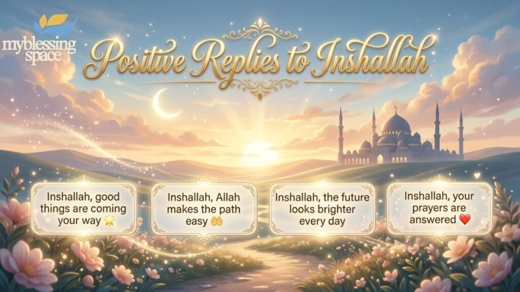 How to Respond to Inshallah