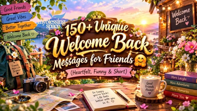 Welcome Back Messages for Friends