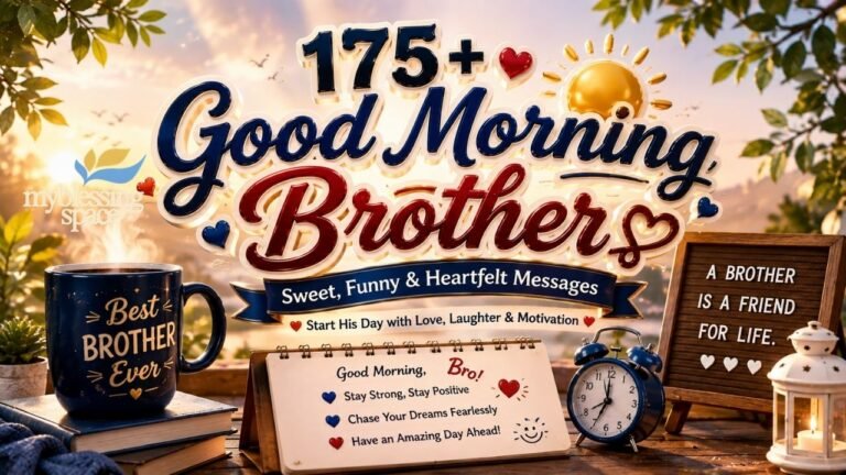 Good Morning Brother Messages