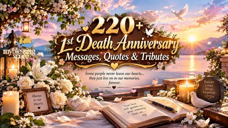 1st Death Anniversary Messages