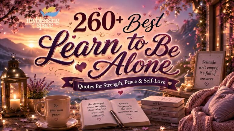 Learn to Be Alone