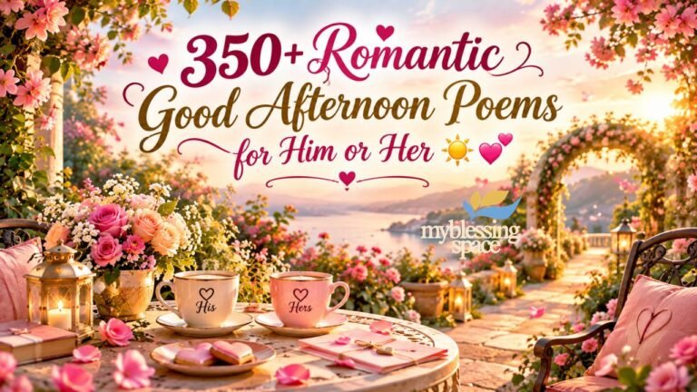 Romantic Good Afternoon Poems