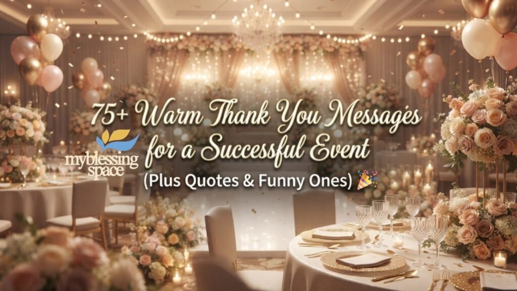 Thank You Messages for a Successful Event