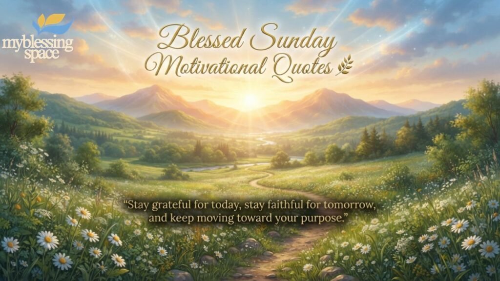 Sunday Motivational Message