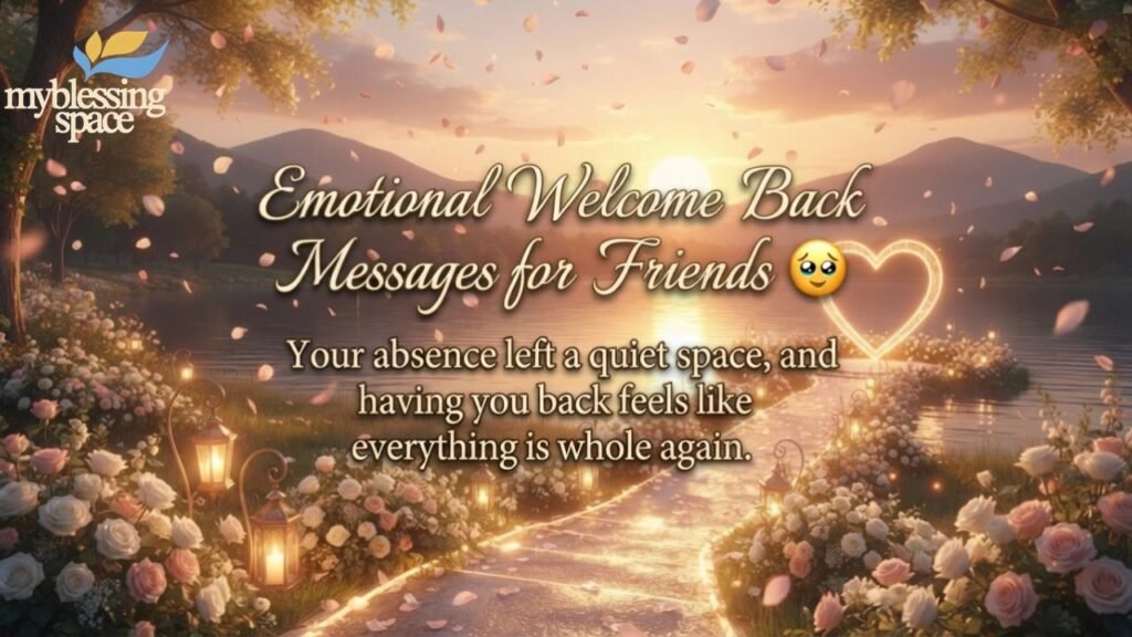 Welcome Back Messages for Friends
