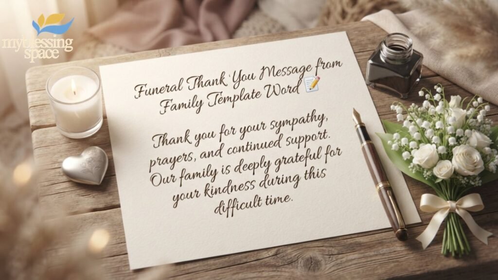 Funeral Thank You Message