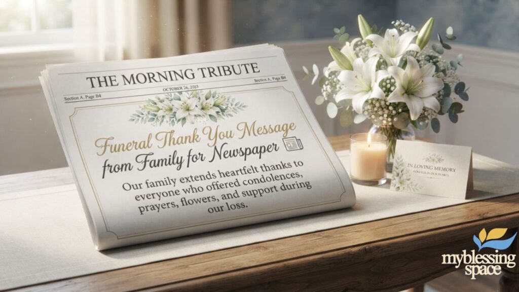 Funeral Thank You Message