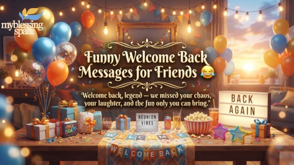 Welcome Back Messages for Friends