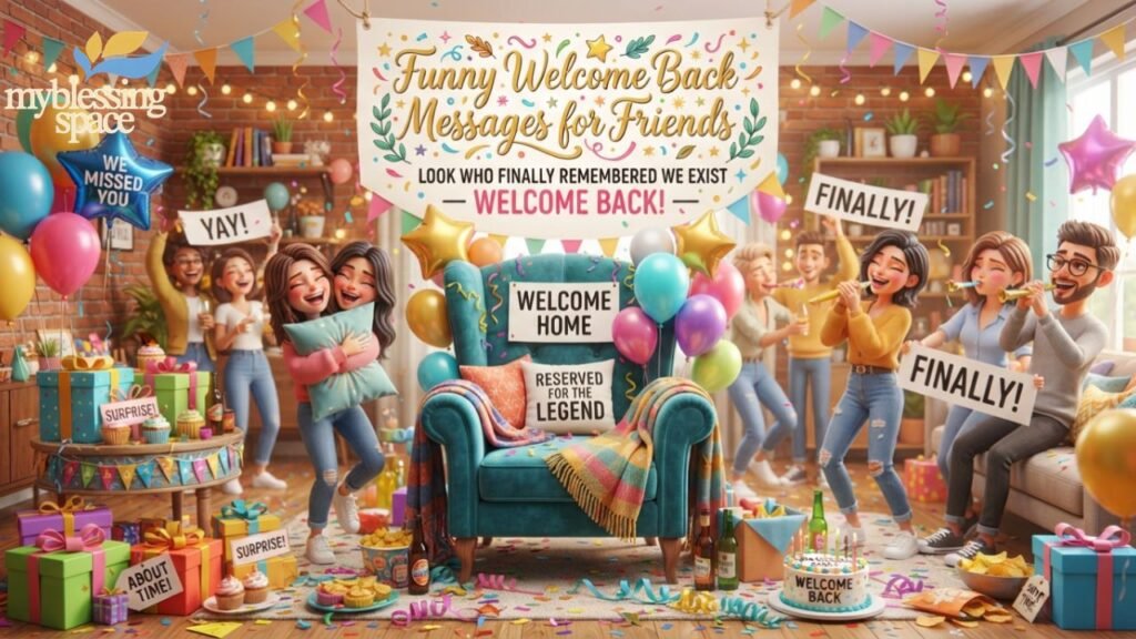 Funny Welcome Back Message