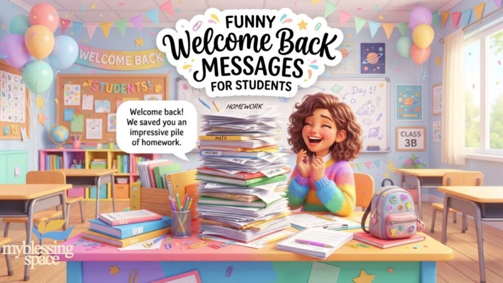 Funny Welcome Back Message