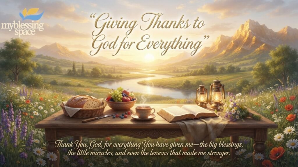 Thank You Messages to God for All the Blessings