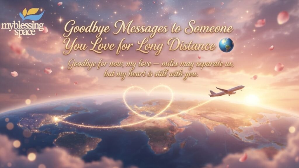 Goodbye Messages to Someone You Love