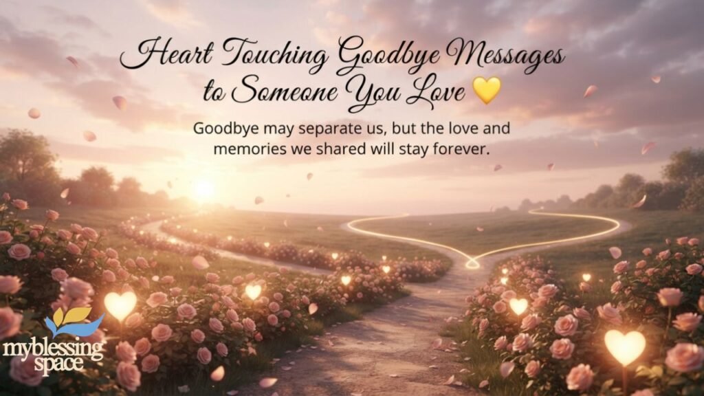Goodbye Messages to Someone You Love