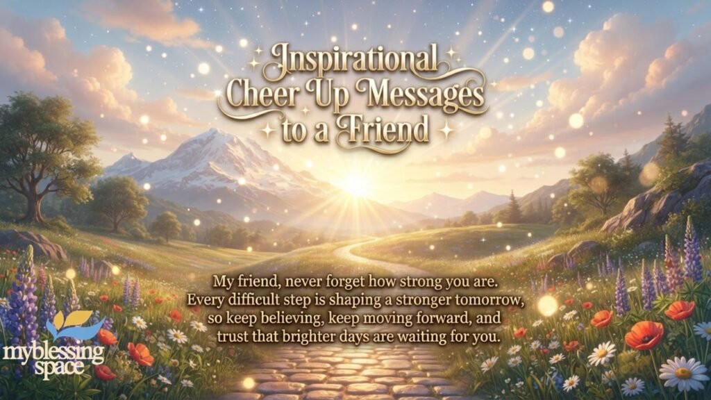 Cheer Up Messages for a Friend