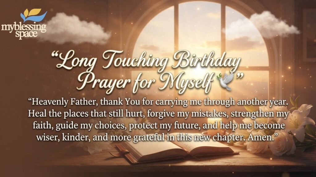 Heart Touching Birthday Prayers for Myself