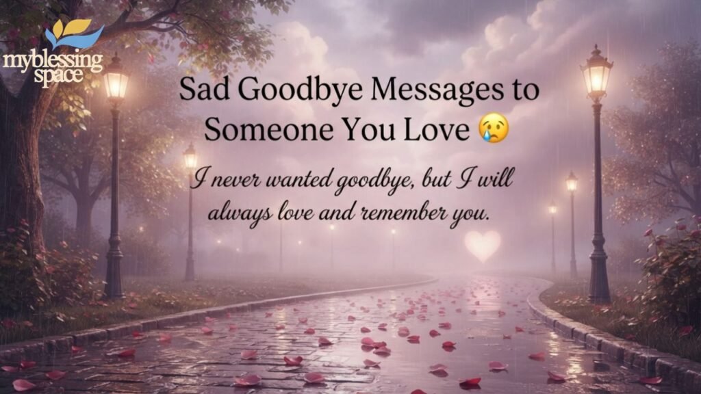 Goodbye Messages to Someone You Love