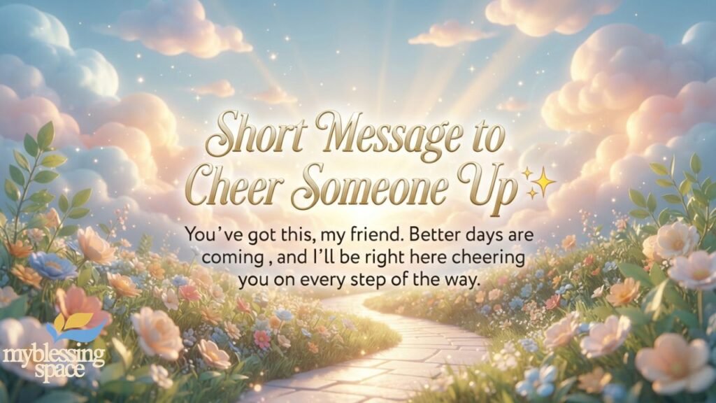 Cheer Up Messages for a Friend