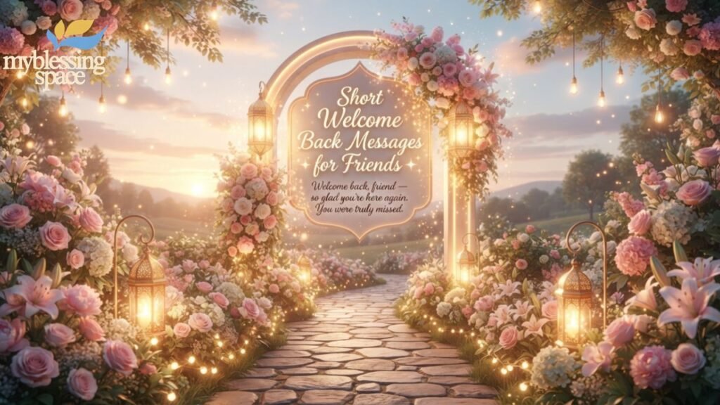 Welcome Back Messages for Friends