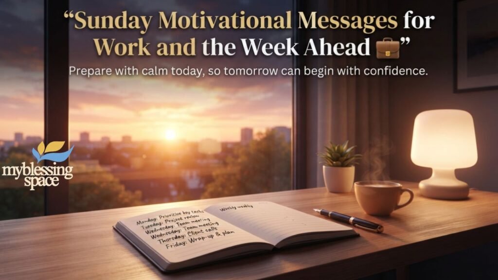 Sunday Motivational Message