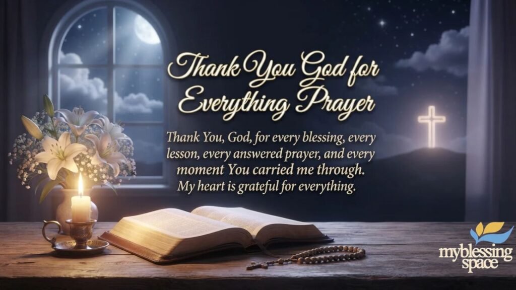 Thank You Messages to God for All the Blessings