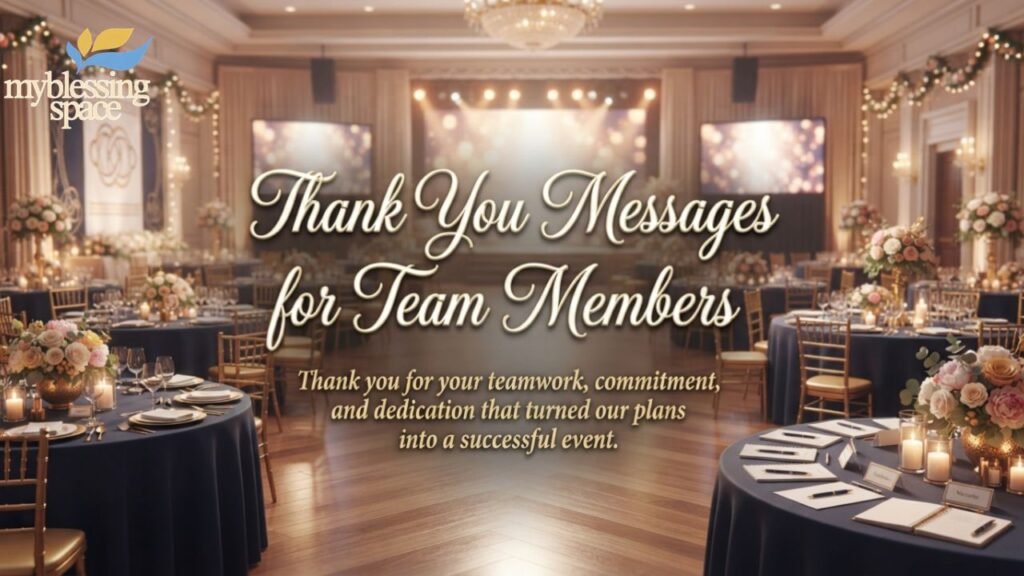 Thank You Messages for a Successful Event