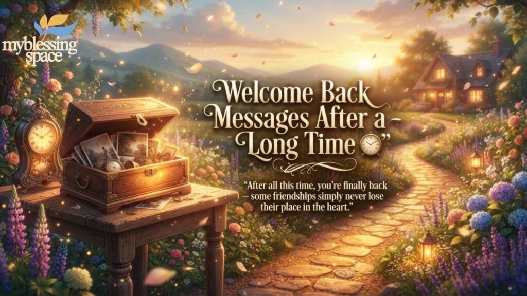 Welcome Back Messages for Friends