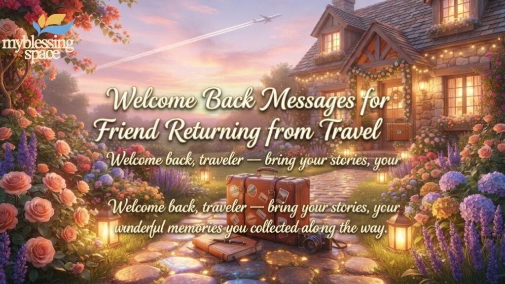 Welcome Back Messages for Friends
