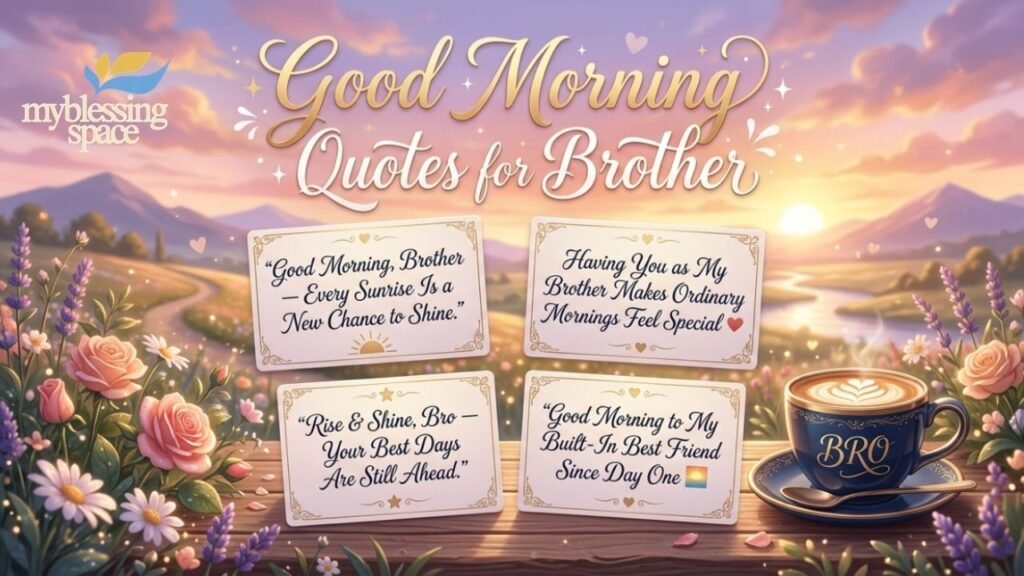 Good Morning Brother Messages