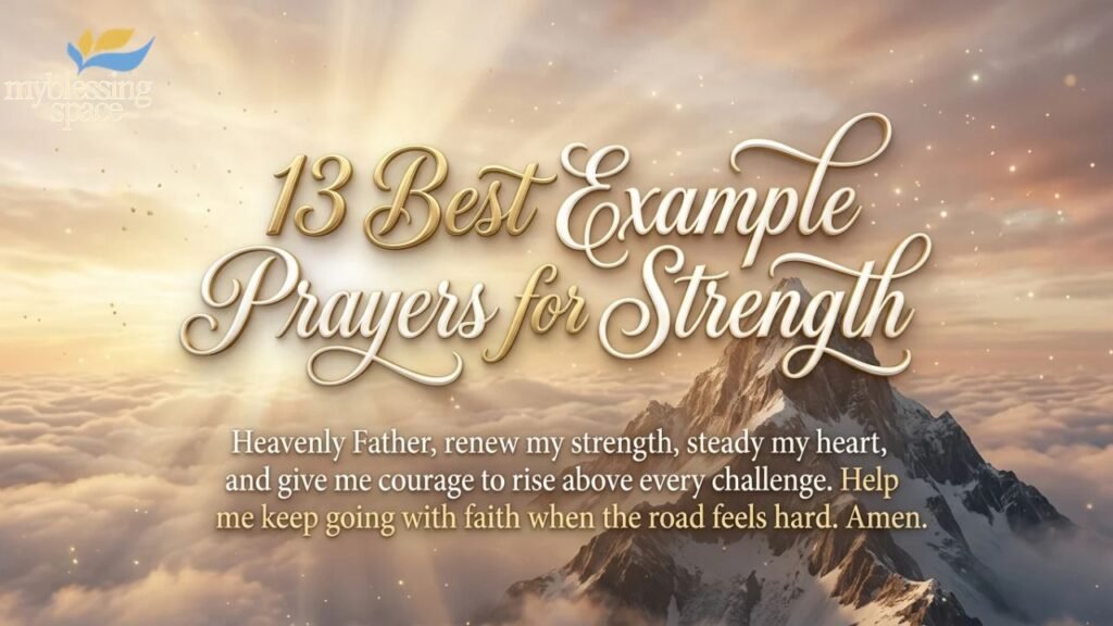 13 Best Example Prayers for Strength
