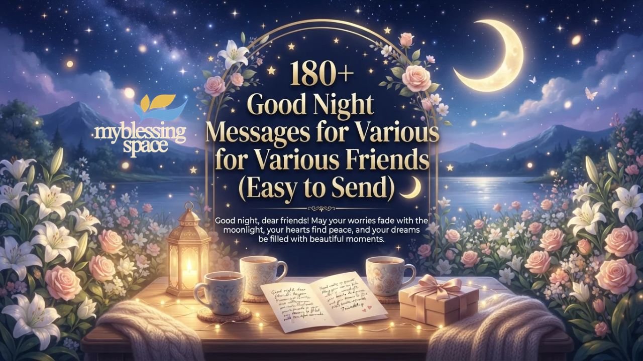 Good Night Messages for Various Friends