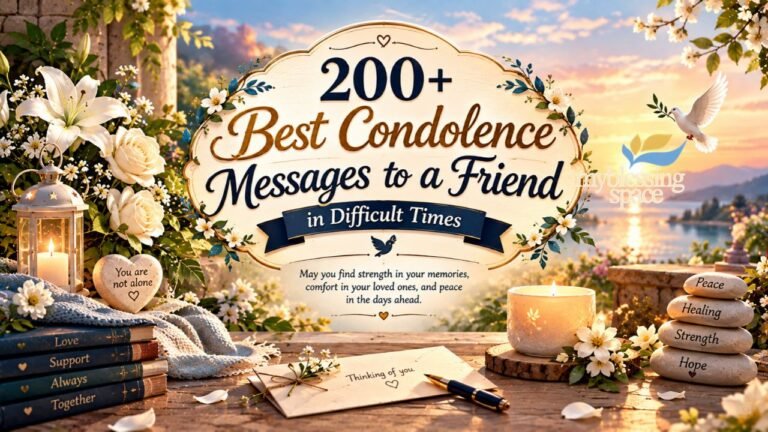 Condolence Messages to a Friend