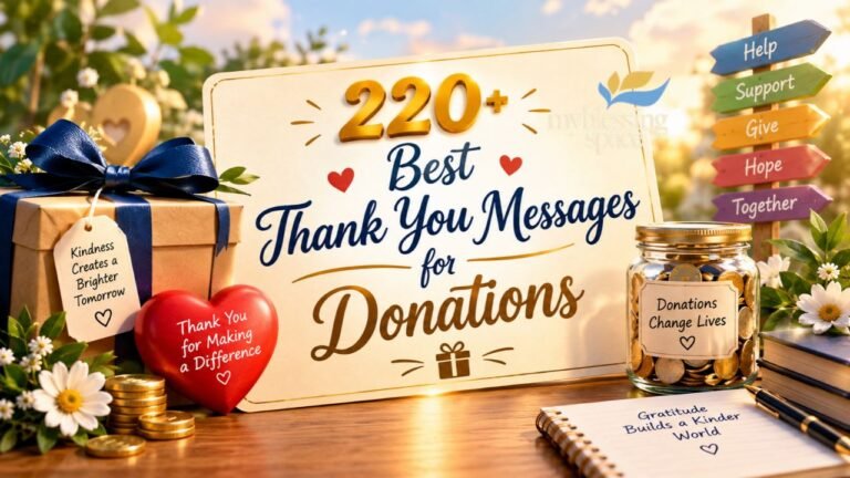 Thank You Messages for Donations