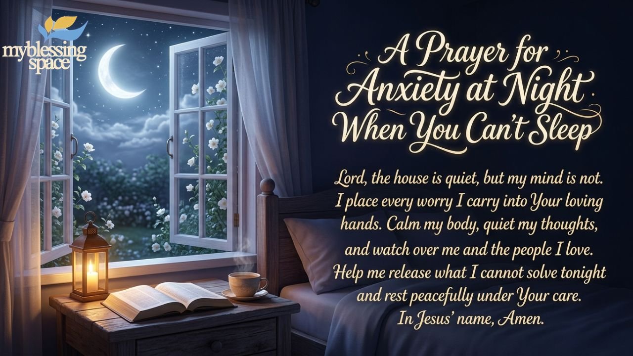 A Prayer for Anxiety at Night
