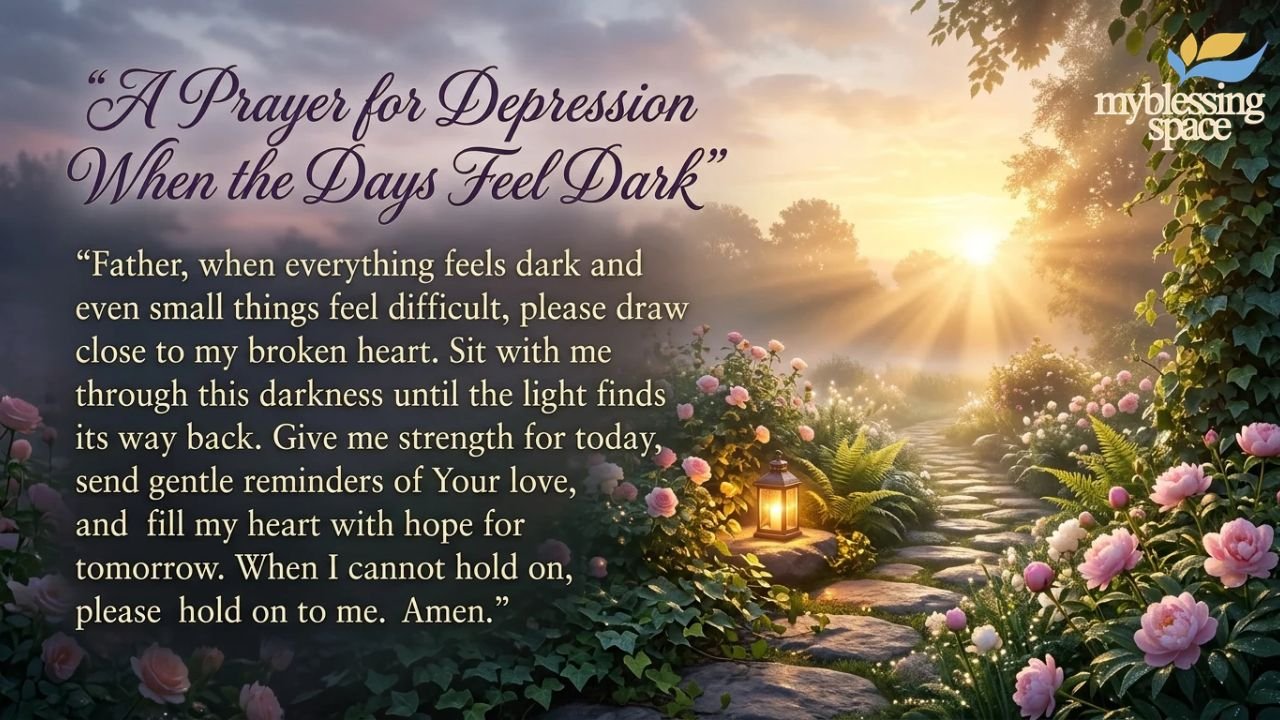 A Prayer for Depression When the Days Feel Dark