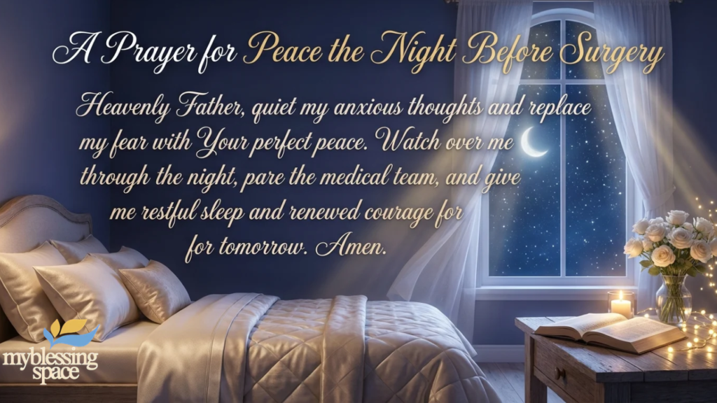 A Prayer for Peace the Night Before Surgery