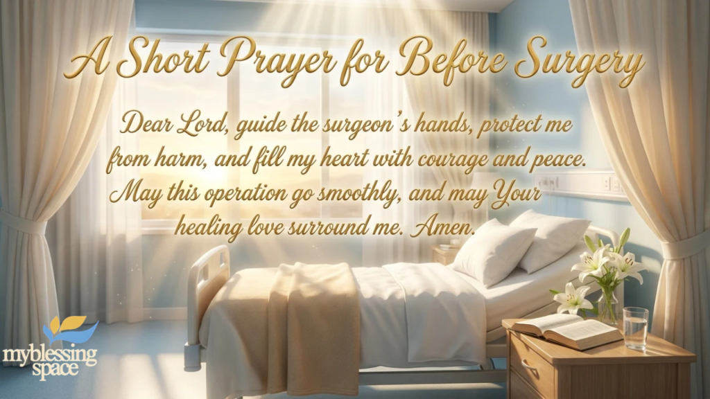 A Short Prayer for Before Surger