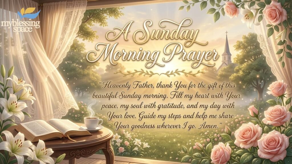 A Sunday Morning Prayer
