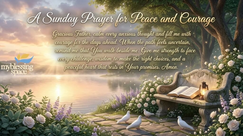 A Sunday Prayer for Peace and Courage