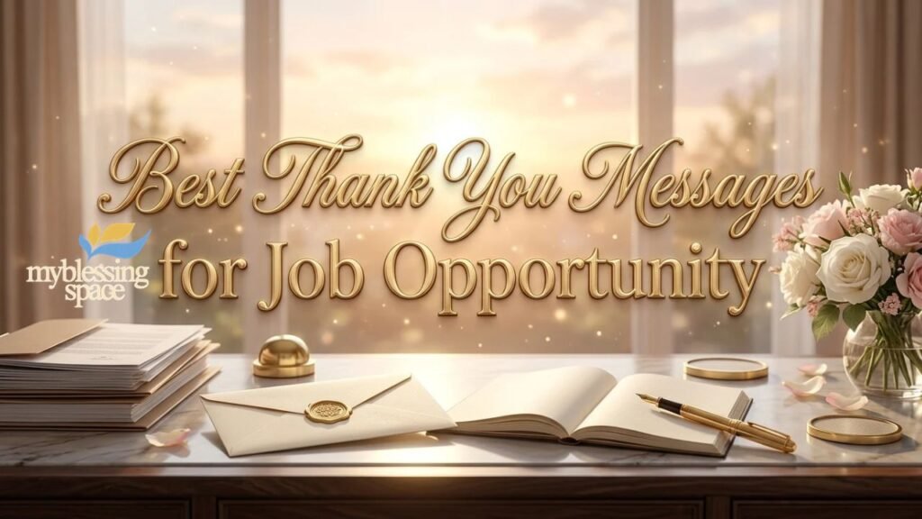 Thank You Messages for Job Opportunity