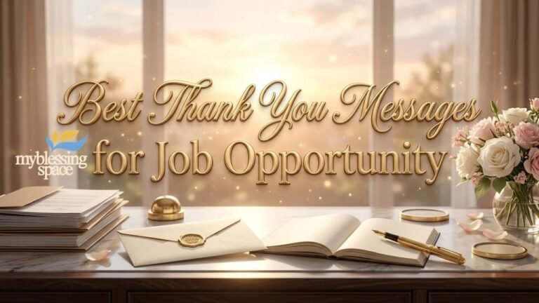 Thank You Messages for Job Opportunity