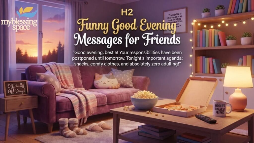 Good Evening Messages for Friends That Feel Real