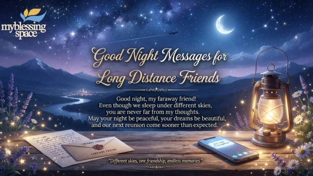 Good Night Messages for Various Friends
