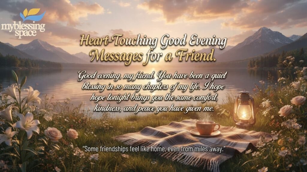 Good Evening Messages for Friends That Feel Real