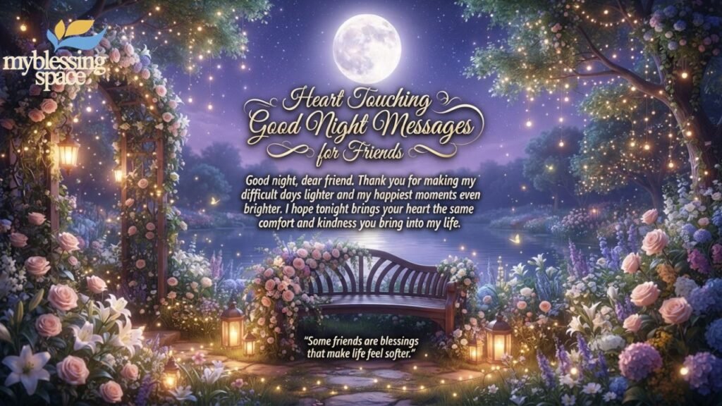 Good Night Messages for Various Friends